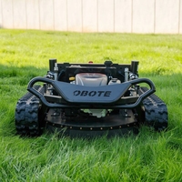 Tondeuse à gazon sur chenilles tout-terrain télécommandée pour la gestion de la végétation en pente, dans les fermes et les vergers