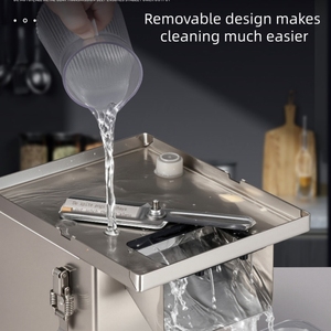 Machine à dé<span class=keywords><strong>couper</strong></span> électrique 220V pour légumes en dés, en tranches ou en bâtonnets (carottes, radis, oignons, pommes de terre) pour usage en cuisine de restaurant - Product Image 3