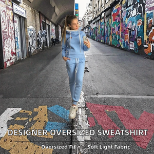 Sweat-shirt oversize pour femme en coton tricoté 100% anti-boulochage, imprimé délavé, style streetwear de créateur, collection printemps, vente chaude, OEM - Product Image 2