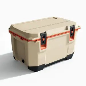 60L Preço barato Incubadora Atividades Pesca Camping Outdoor Piquenique Coolers Portátil Pull Rod Wheels Cooler Box