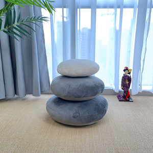 Manufactory Modern Round Velvet <strong>Bean</strong> <strong>Bag</strong> Chair Floor Cushion Throw <strong>Pillow</strong> Stuffed EPS <strong>Beans</strong> Custom Seat Backs Removable Cover - Product Image 4