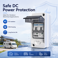 Boîte de distribution solaire photovoltaïque étanche IP65 avec disjoncteur DC 2P 32A 600V et couvercle transparent