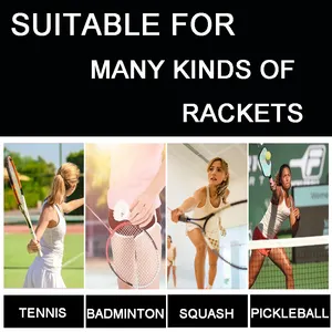 Raquette de badminton et de tennis antidérapante et antidérapante en PU personnalisée Surgrip de squash