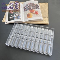 Moule à Chocolat en Polycarbonate Barre d'Or Tangba, Moule à Bonbons en Plastique Long Personnalisable, Outil à Gâteau Épaissi en PC