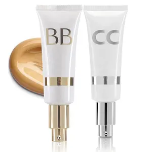 transparent flamingo tube Suppliers-15ml 30ml 1.6 oz 45ml plastic squeeze cosmetic airless pump BB CC cream tube for sunblock sunscreen Golden Glow Beauty Balm