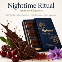 Complément Alimentaire Chocolat Botanique Nocturne Cacao Noir Cerise Acidulée 3 Carrés