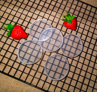 Tapas de plástico para latas de comida para mascotas de 55 mm