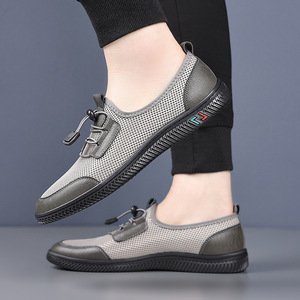 Zapatos de Verano para Hombre, Transpirables, de Malla, con Punta Cerrada, Suela de Goma, Diseño Casual con Cordones, Cómodos y Ligeros para Caminar - Product Image 3