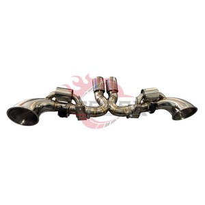 Vortex Mirror Polished Stainless Steel Valved Catback <b>Exhaust</b> For Porsche 911 992 GT3 4.0L High Rev N/A Track Racing Muffler - Product Image 2
