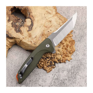 Factory <span class=keywords><strong>Outlet</strong></span> G10 <span class=keywords><strong>Mango</strong></span> D2 Hoja Cuchillo de bolsillo plegable Caza Cuchillo de supervivencia plegable al aire libre para hombres - Product Image 1