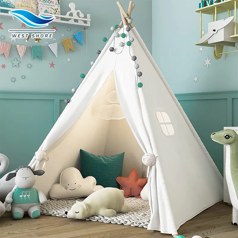 コットンキャンバス子供用テントプリントゲームハウス屋外おもちゃハウス子供用折りたたみテントカスタマイズ可能