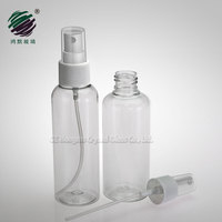 OEM 50ml 60ml 100ml 2oz PET flacon pulvérisateur de désinfectant en plastique transparent avec capuchon rabattable