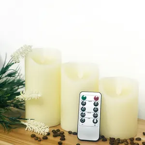 New Design With Great Price D7.5*H12.5Cm Standard Size Magic Led Flameless Light Candles With Remote Control