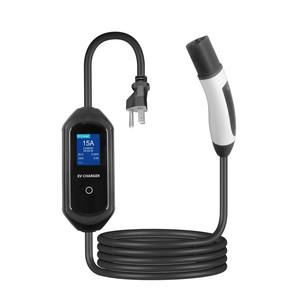Chargeur portable pour véhicule électrique Tesla ZSWINNER ST-E207T 3,5 kW avec adaptateur AC 220V, écran intelligent et courant réglable - Product Image 1