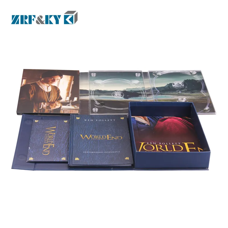 Custom Printing Cardboard Paper CD/VCD/DVD Sleeve Cases Disk Replication