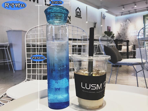 Nuovo <span class=keywords><strong>400</strong></span> <span class=keywords><strong>ml</strong></span> creativo gradiente di colore bottiglia di acqua di vetro con coperchio a forma di diamante caldo di vendita prezzo di fabbrica - Product Image 6