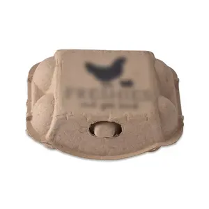 6 trous oeuf poulet oeufs pulpe Cartons emballage papier personnalisé boîte à oeufs carton ondulé Agriculture personnalisé PE sac GPM