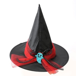 Chapeau de Sorcier Noir Fait Main pour Halloween 2026 – Costume de Sorcière Cosplay pour Enfants et Adultes – Meilleure Vente - Product Image 3