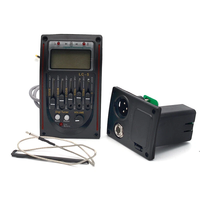 Professional LC5 Guitar Preamp Equalizer with LCD Tuner 5 Band EQ Piezo Pickup System Factory Wholesale Guitar Pickup