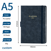 Carnet d'entreprise personnalisé ODM format A5 avec logo sur mesure, pages intérieures, style calendrier 2027, fabrication en usine