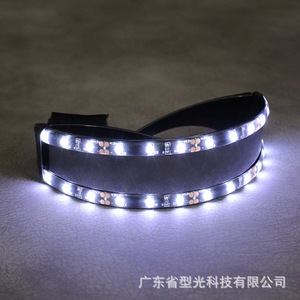 Lunettes lumineuses LED, lumière blanche, rouge, bleue, pour fête, bar, festival de musique, KTV, accessoires de cheerleading, haute luminosité, tout-en-un - Product Image 4