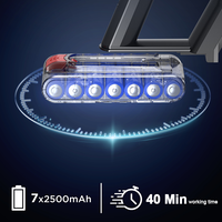 Aspirateur électrique sans fil sans fil à lumière LED d'usine avec fonction sans sac pour voiture UK & US Plug Brushless Motor