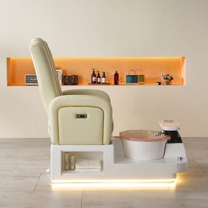 Multifunction Nail <b>Salon</b> Adjustable Recline Foot Spa Massage Pedicure Station Chair - Product Image 5