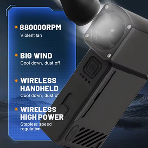 2026 New Metal Violent Jet <b>Fan</b> <b>Mini</b> Turbo Air Blower Type C Rechargeable High Speed Cordless <b>Fan</b> for Car Detailing Cleaning - Product Image 6