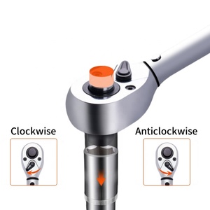 27 cái 1/4 "5-25Nm cài đặt trước mô-men xoắn cờ lê thiết lập sửa chữa xe đạp bit ổ cắm phổ Doanh Adapter 27 mảnh nhanh chóng Ratchet cờ lê Bộ - Product Image 2