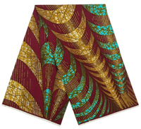 Tissu africain imprimé Ghana 100 % coton pour l'industrie textile de la mode et des artisanats OEM ODM 6 yards