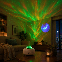 Projecteur d'étoiles galactiques blanc moderne et créatif, lampe nébuleuse LED avec haut-parleur pour la décoration de chambre à coucher
