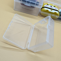 Boîte de rangement de timbres en plastique transparent