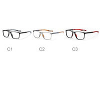 Nuevas Gafas de Moda Delgadas con Montura Óptica para Hombre de Negocios, Anti Luz Azul, para Lectura y Prescripción