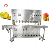 Volautomatische Mango Dunschiller Chunker Mango Huid Peal Verwijderaar Machine Commerciële Mango Dunschiller Snijmachine