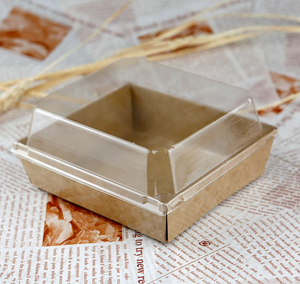 Factory Price Custom Oem Kraft Paper <strong>Cardboard</strong> Sandwich Cake Bread Transparent Lid Packaging Box <strong>Tray</strong> - Product Image 5