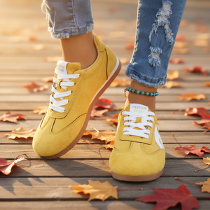 Zapatillas de entrenamiento retro de ante alemán para mujer, novedad de primavera, versátiles, transpirables, ligeras, deportivas informales, de skate, muy recomendables. - Product Image 1