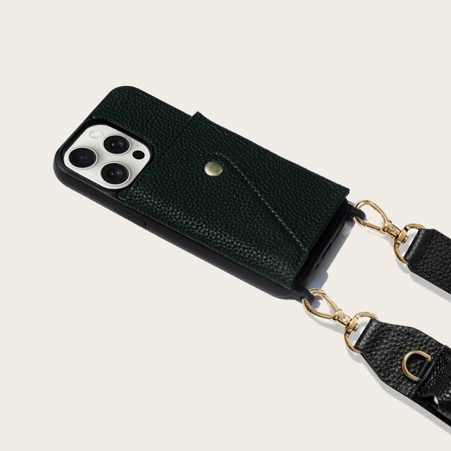 Luxury Leather Crossbody Wallet Phone case Over Shoulder Crossbody Phone Lanyard Mobile Phone case Cover Lanyards for Phone 16