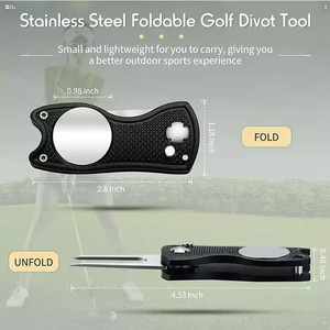 <b>Golf</b> Ball Marker Divot Tool Magnetic Hat Clip Magnetic Custom Logo Blank Metal Bulk <b>Golf</b> Divot Repair Tool Ball Marker - Product Image 6