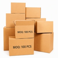 Boîte d'expédition en carton ondulé pour fournitures de déménagement avec commande par petits lots, impression de logo, matériau personnalisé et dimensions ajustables