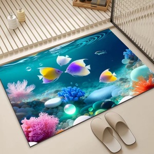 <span class=keywords><strong>Tapis</strong></span> <span class=keywords><strong>de</strong></span> bain en diatomite doux FIGOO-Premium, séchage rapide, super absorbant, antidérapant, sortie d'usine - Product Image 5