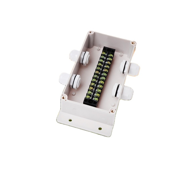 Custom Wall Mounted Box Outdoor ABS Plastic Enclosure IP66 Weatherproof Electrical PCB case Junction Box with Flange