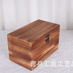 Caja de Almacenamiento de Madera Huifa, Rectangular, de Pino, Varios Tamaños, con Tapa Abatible, Decorativa para el Hogar y Escritorio - Product Image 4