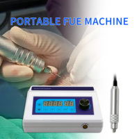 Machine professionnelle intelligente de greffe de cheveux FUE, ensemble de poinçons folliculaires en acier inoxydable, écran LCD, garantie 1 an, portable, pour les États-Unis