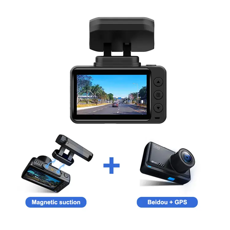 Carlover Dashcam 4K Wifi Dash Cam para carro GPS Rastreamento Gravador de Vídeo DVR Tela de 2,45 Polegadas