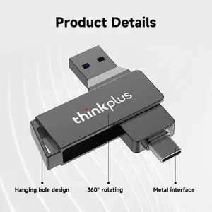 Thinkplus Mu251 100% Originele Grote Merk Usb3.1flash Disk 16Gb/32Gb/64Gb/128Gb/256Gb Usb Flash Drive