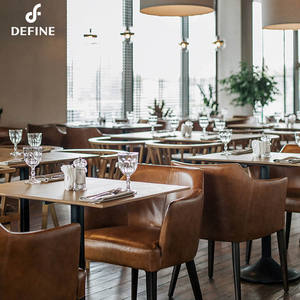 Muebles Retro de cafetería, muebles de Bar, tapicería, silla de comedor, cabina - Product Image 4