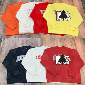 Áo len cổ lọ cotton dày dặn thêu họa tiết mềm mại, kiểu dáng rộng rãi, cổ tròn, dành cho nữ - Product Image 2