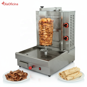 Máquina Comercial de Shawarma a Gas, 2 Cabezas, GLP, Asador Vertical de Kebab, 9KW, Acero Inoxidable, para Uso en Restaurantes - Product Image 3