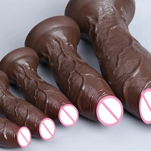 Dildo Realista Enorme y Grueso de Doble Silicona con Glándulas Suaves, Juguete Sexual Anal para Hombre y Mujer, con Ventosa, Pene Grande, Masturbadores, Dildos - Product Image 5