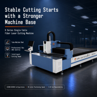 Machine de découpe laser à fibre industrielle 1500W-6000W, découpeuse laser CNC pour métaux, table unique, refroidissement par eau, AI Schneider pour tôles